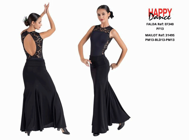 Happy Dance. Jupes de Flamenco pour les Entrainements ou Représentations. Ref. EF340PF13